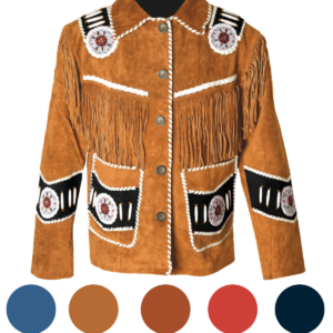 Western Leather Jacket | D14V3 Multi-Color