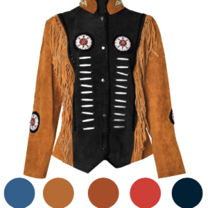 Western Leather Jacket | D15V2 Multi-Color