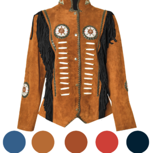 Western Leather Jacket | D15V3 Multi-Color