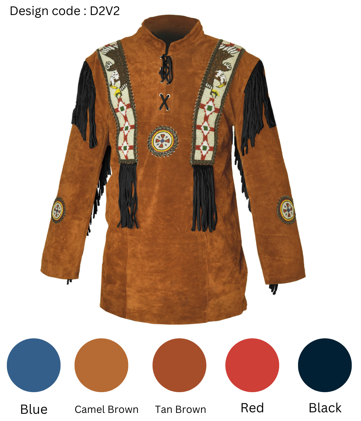 Western Leather Jacket | D2V2 Multi-Color