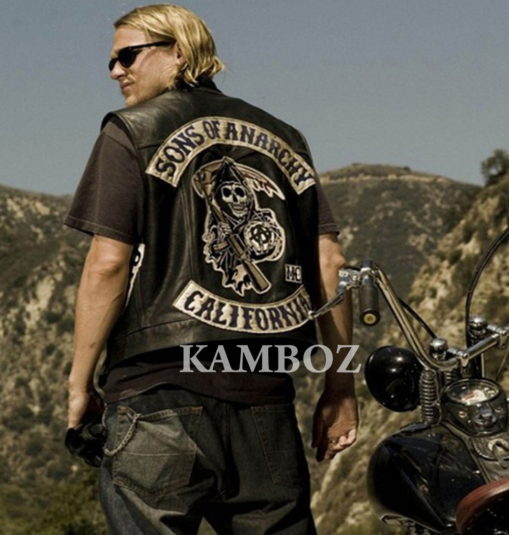 Son of Anarchy Leather Jacket+Vest - Image 5