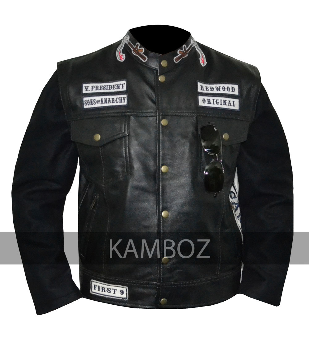 Son of Anarchy Leather Jacket+Vest - Image 2