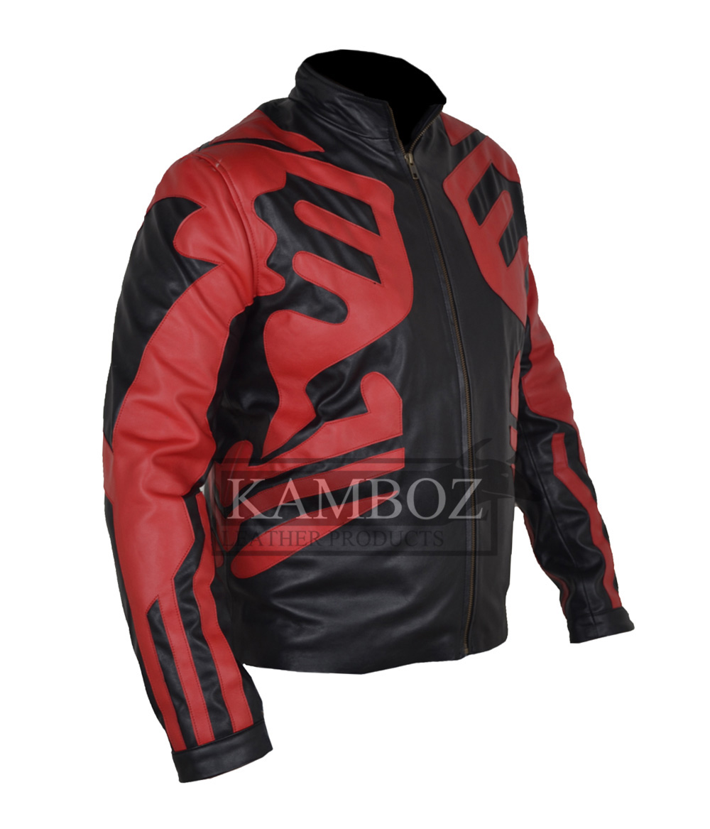 Star Wars Leather Jacket | Star Wars Darth Maul Jacket - Image 4