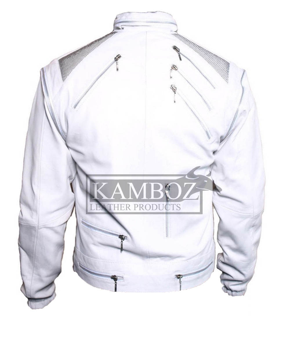 Micheal Jackson Beat It Jacket White - Image 2