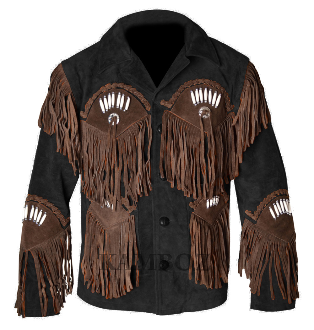 Western Leather Jacket | D12V1 Multi-Color - Image 4