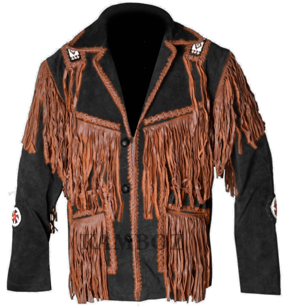 Western Leather Jacket | D7V3 Multi-Color - Image 4