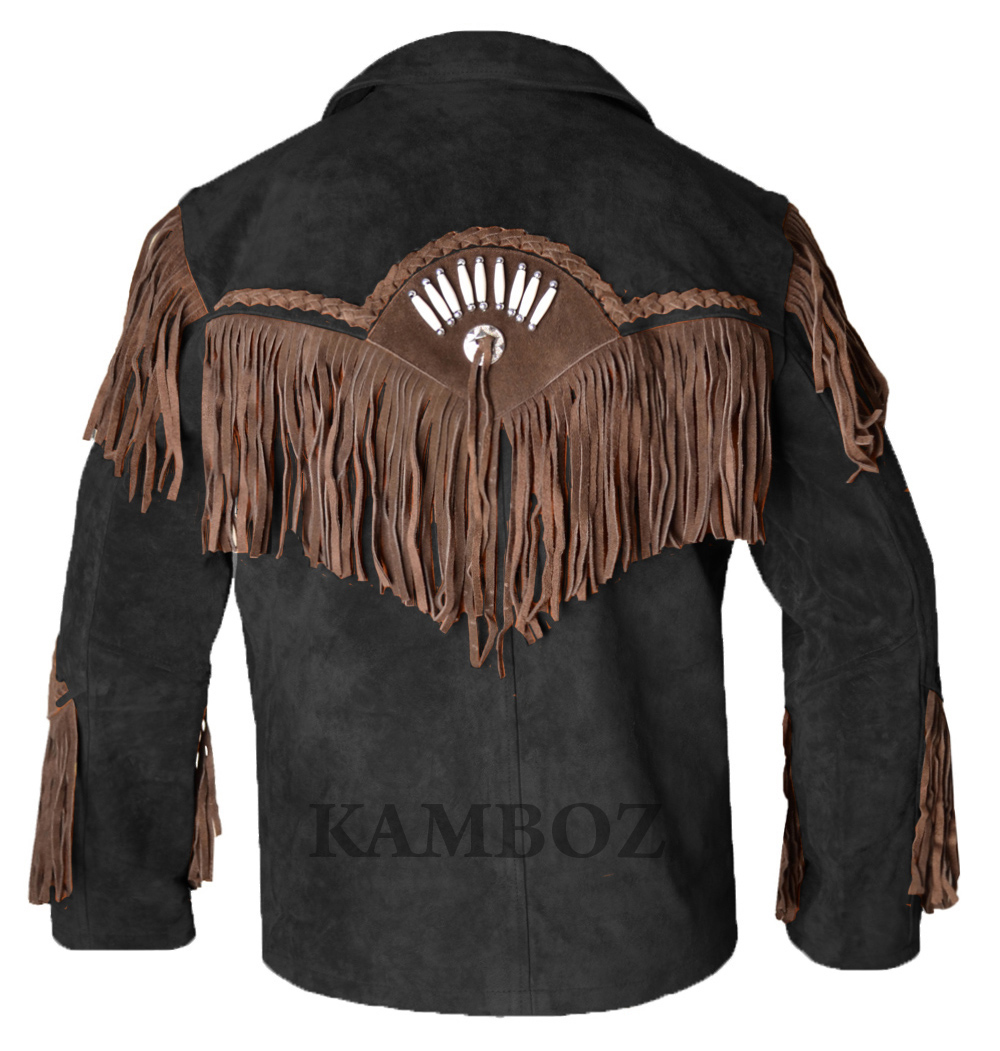 Western Leather Jacket | D12V1 Multi-Color - Image 5