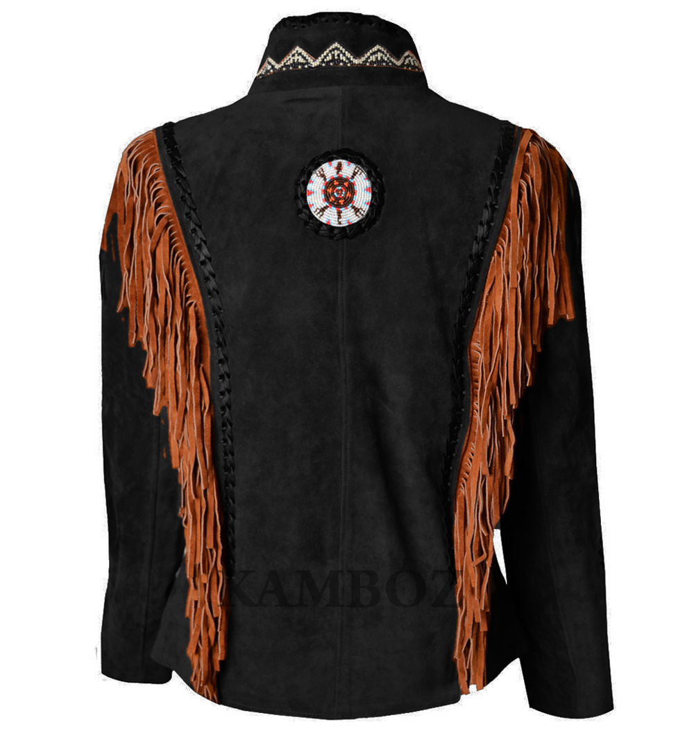 Western Leather Jacket | D15V3 Multi-Color - Image 5