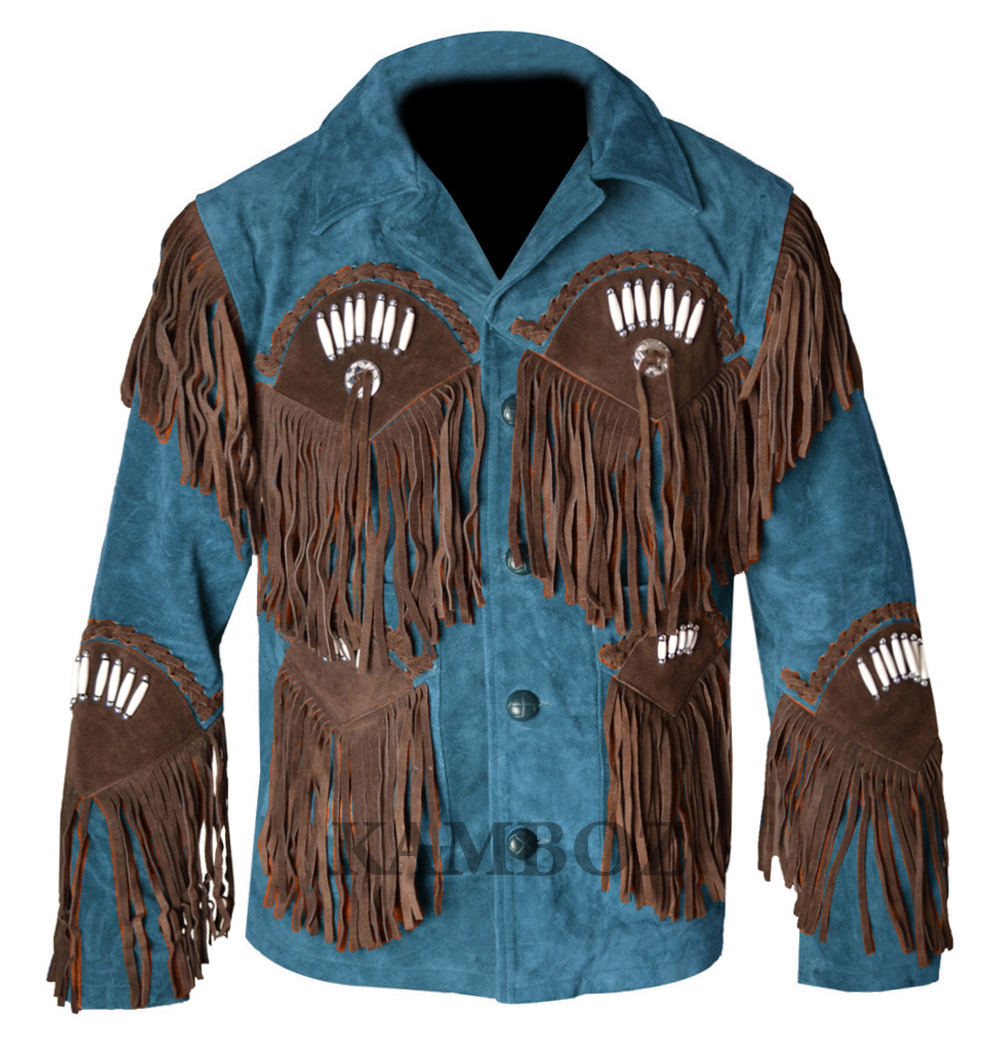 Western Leather Jacket | D12V1 Multi-Color - Image 2