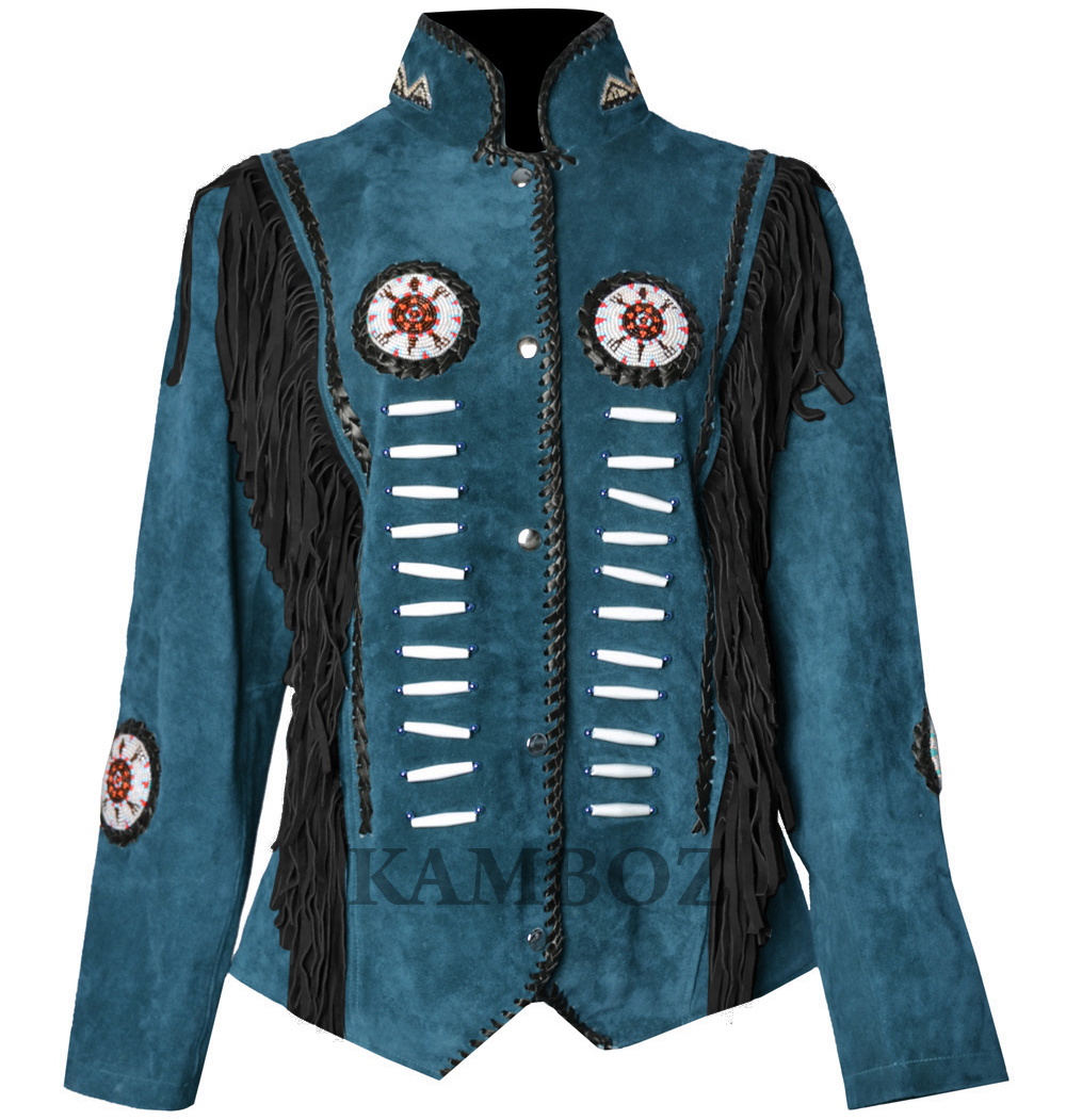 Western Leather Jacket | D15V3 Multi-Color - Image 6
