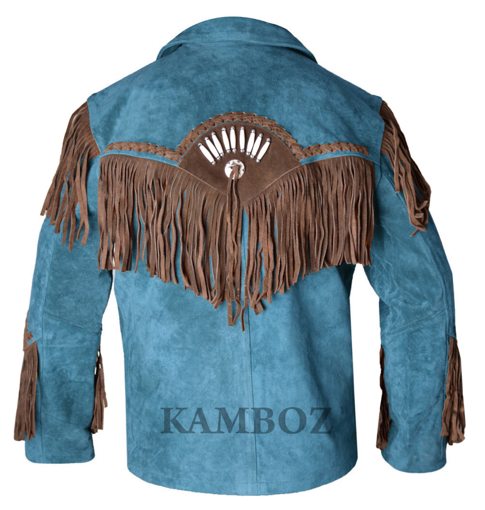 Western Leather Jacket | D12V1 Multi-Color - Image 3