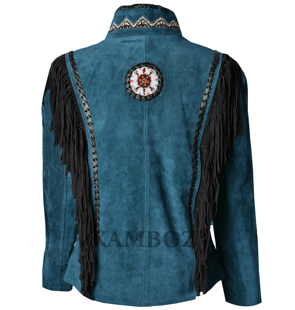 Western Leather Jacket | D15V3 Multi-Color - Image 7