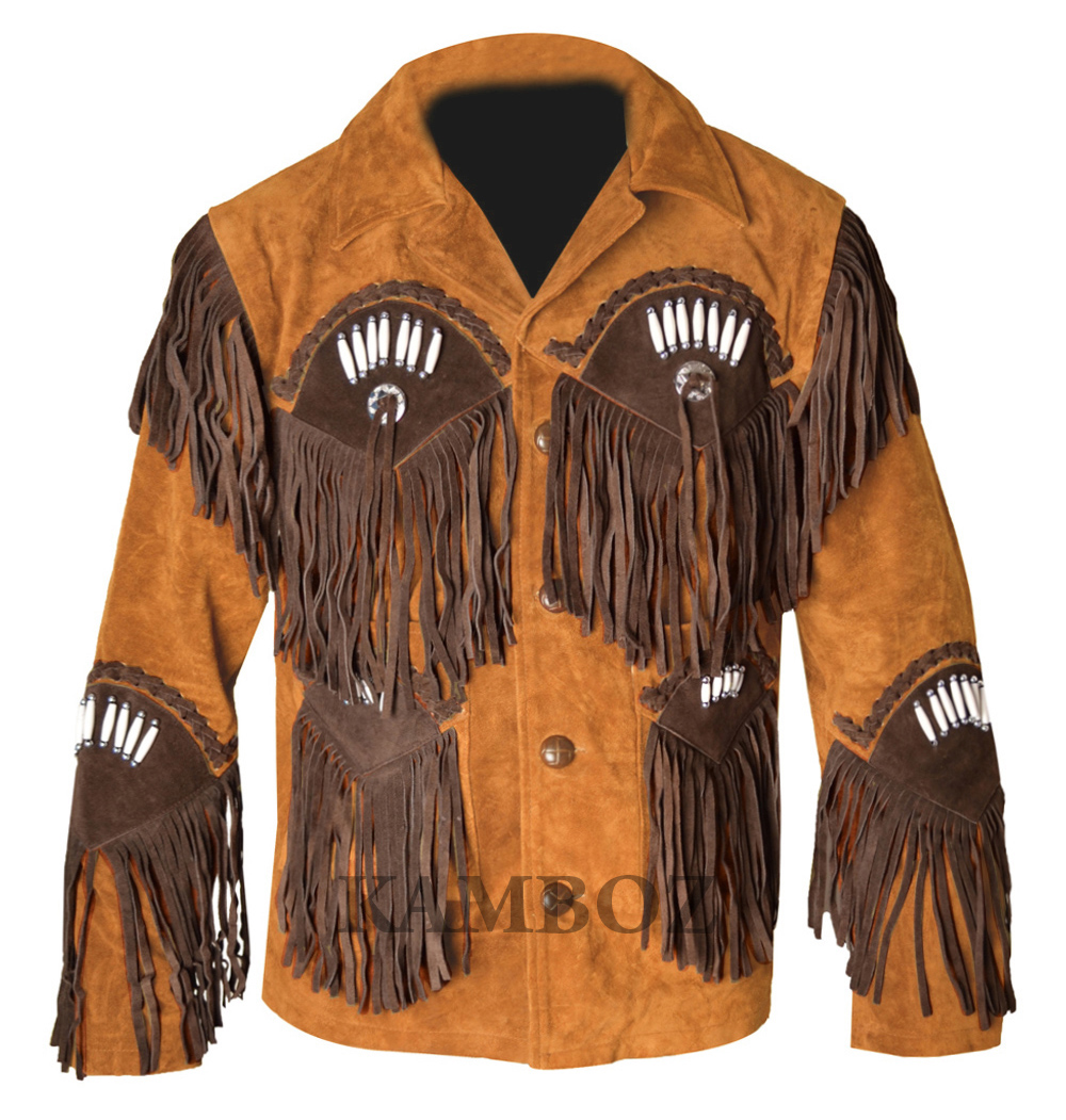 Western Leather Jacket | D12V1 Multi-Color - Image 6