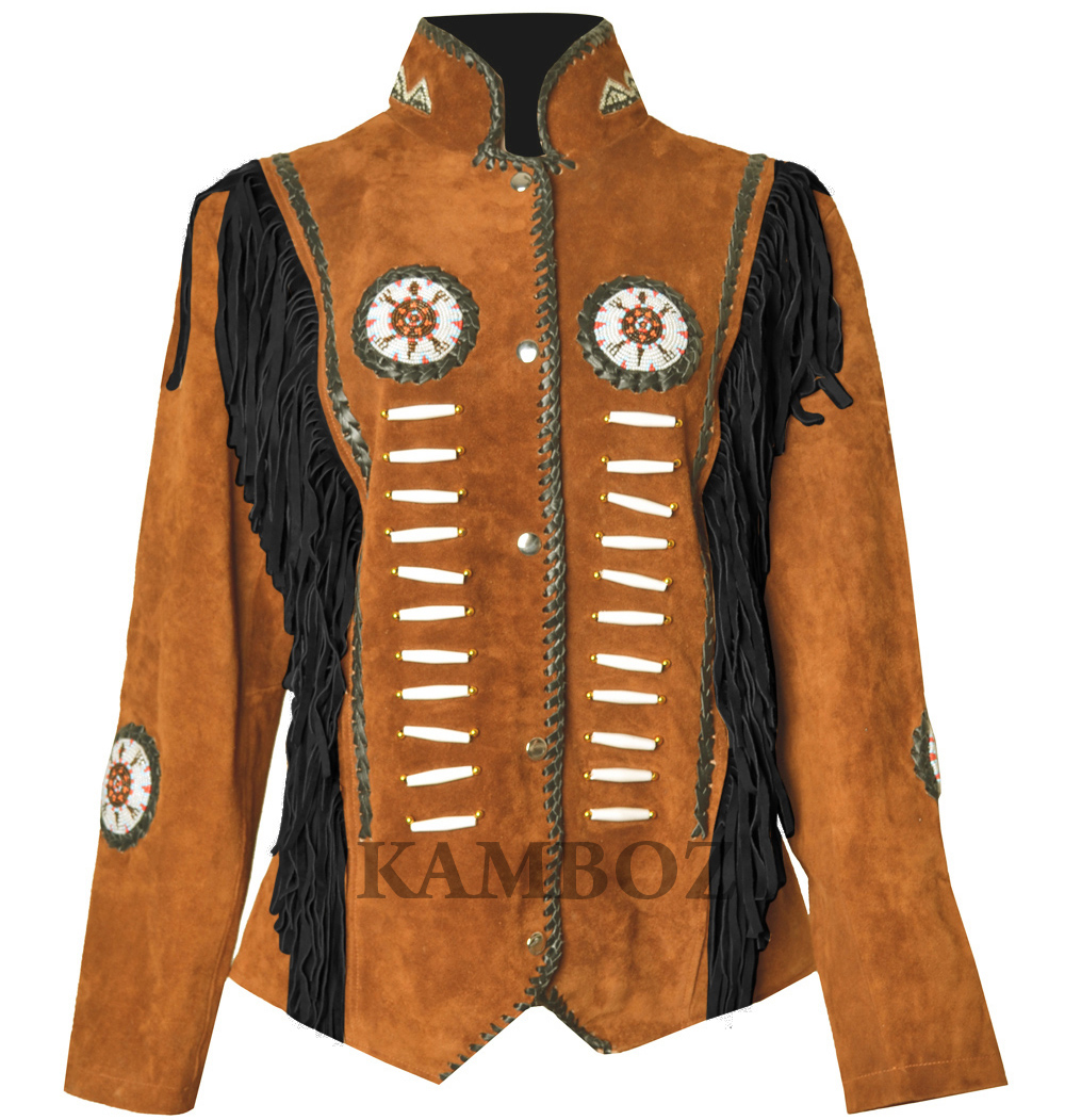 Western Leather Jacket | D15V3 Multi-Color - Image 8