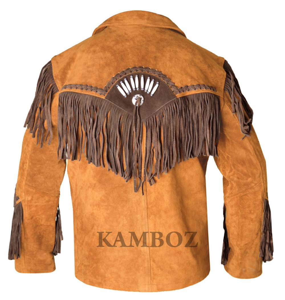 Western Leather Jacket | D12V1 Multi-Color - Image 7