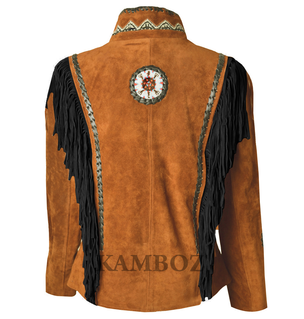 Western Leather Jacket | D15V3 Multi-Color - Image 9