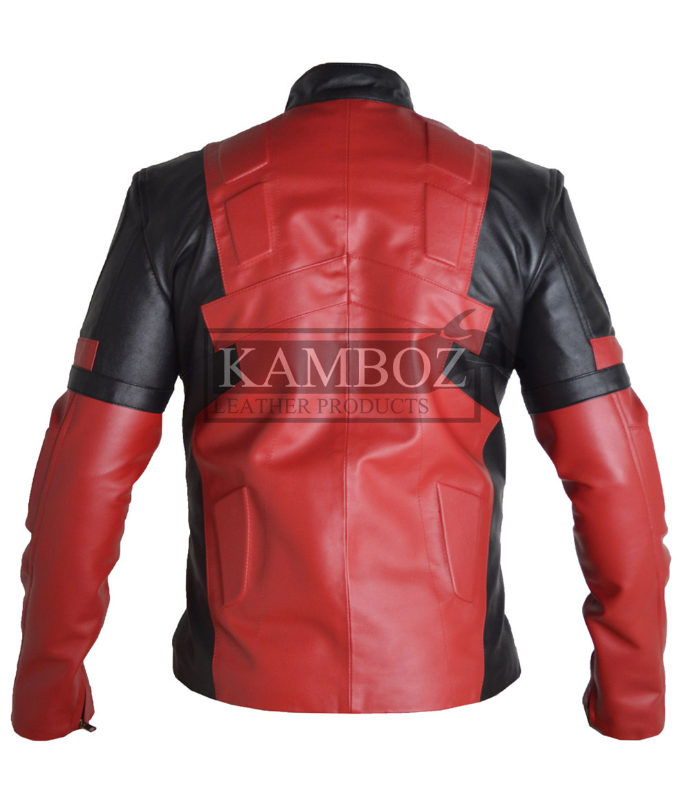 Deadpool Leather Jacket V4 - Image 2