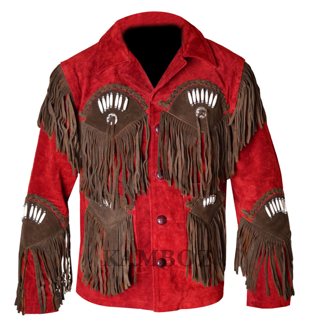 Western Leather Jacket | D12V1 Multi-Color - Image 8