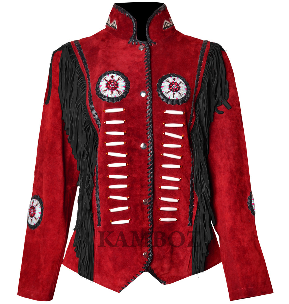 Western Leather Jacket | D15V3 Multi-Color - Image 10