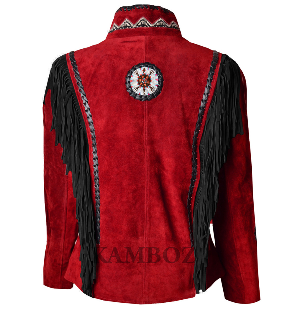 Western Leather Jacket | D15V3 Multi-Color - Image 11