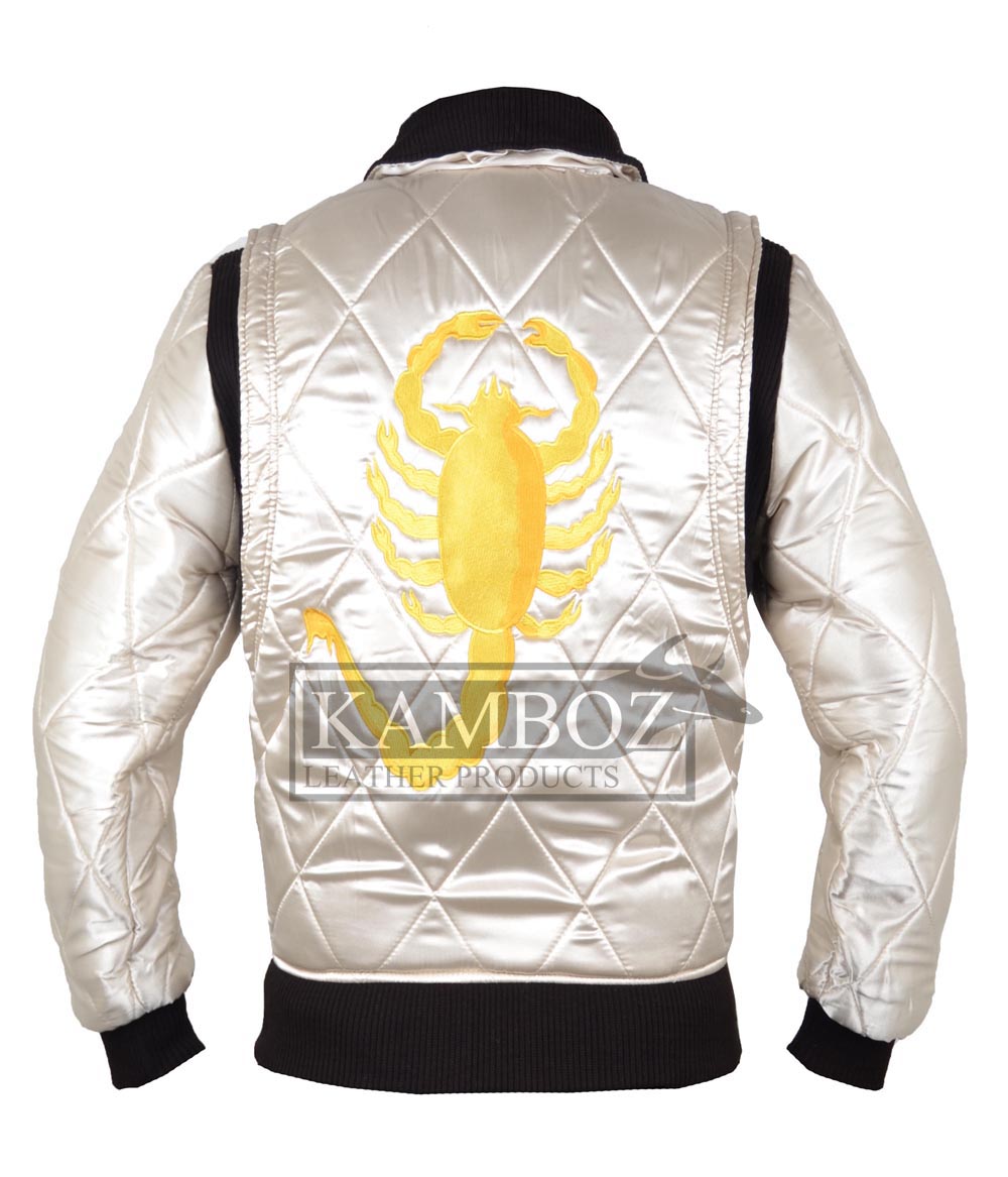 Ryan Gosling Drive Jacket White