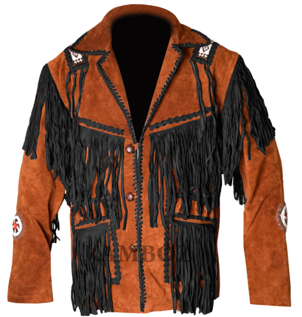 Western Leather Jacket | D7V3 Multi-Color - Image 2