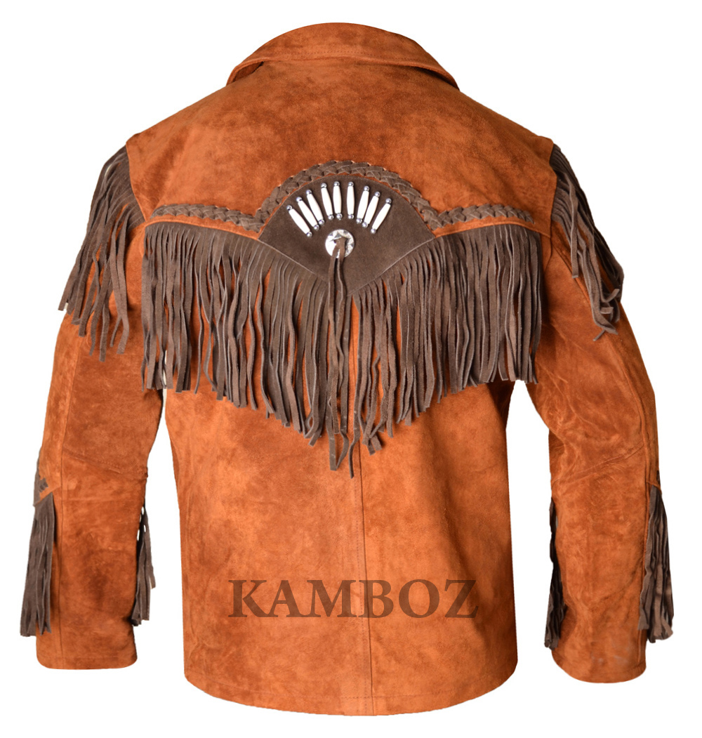 Western Leather Jacket | D12V1 Multi-Color - Image 11
