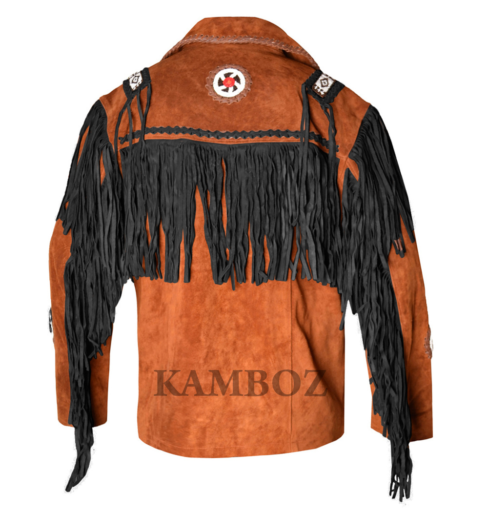 Western Leather Jacket | D7V3 Multi-Color - Image 3